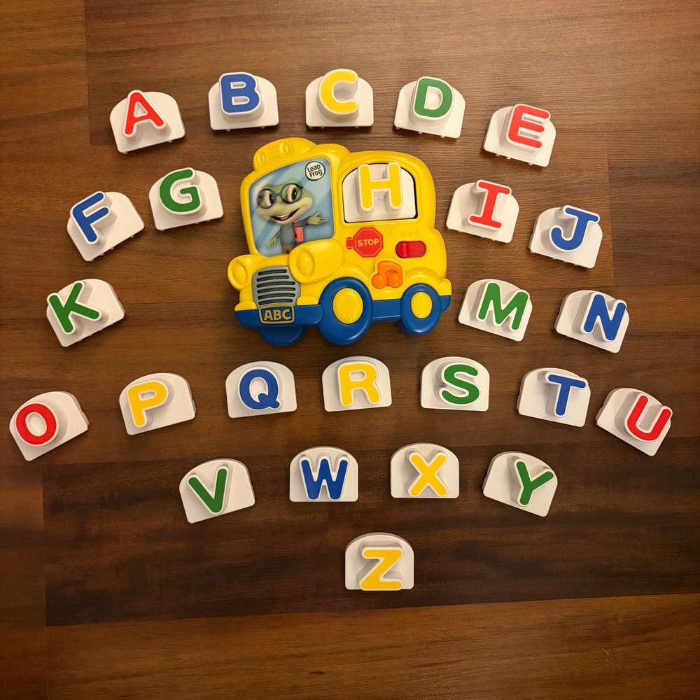 LeapFrog Leapster Preschool Learning Bus Alphabet Toddler Toy missing L‎